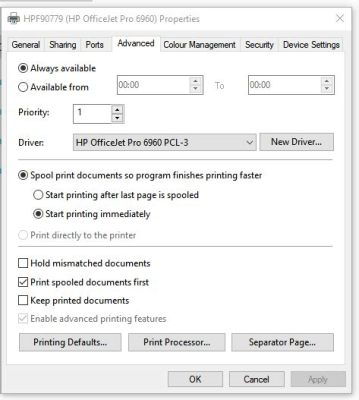 print directly to printer greyed out How does the accessibility of print directly to printer functionality impact modern document management practices?